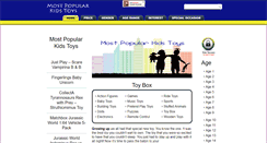 Desktop Screenshot of mostpopularkidstoys.com